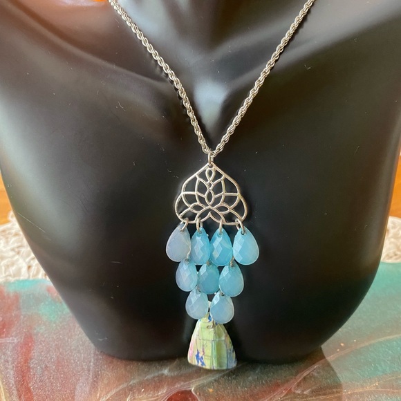 Dragon Veins Stones - custom jewelry design. An amazing unique statement piece - Picture 2 of 7